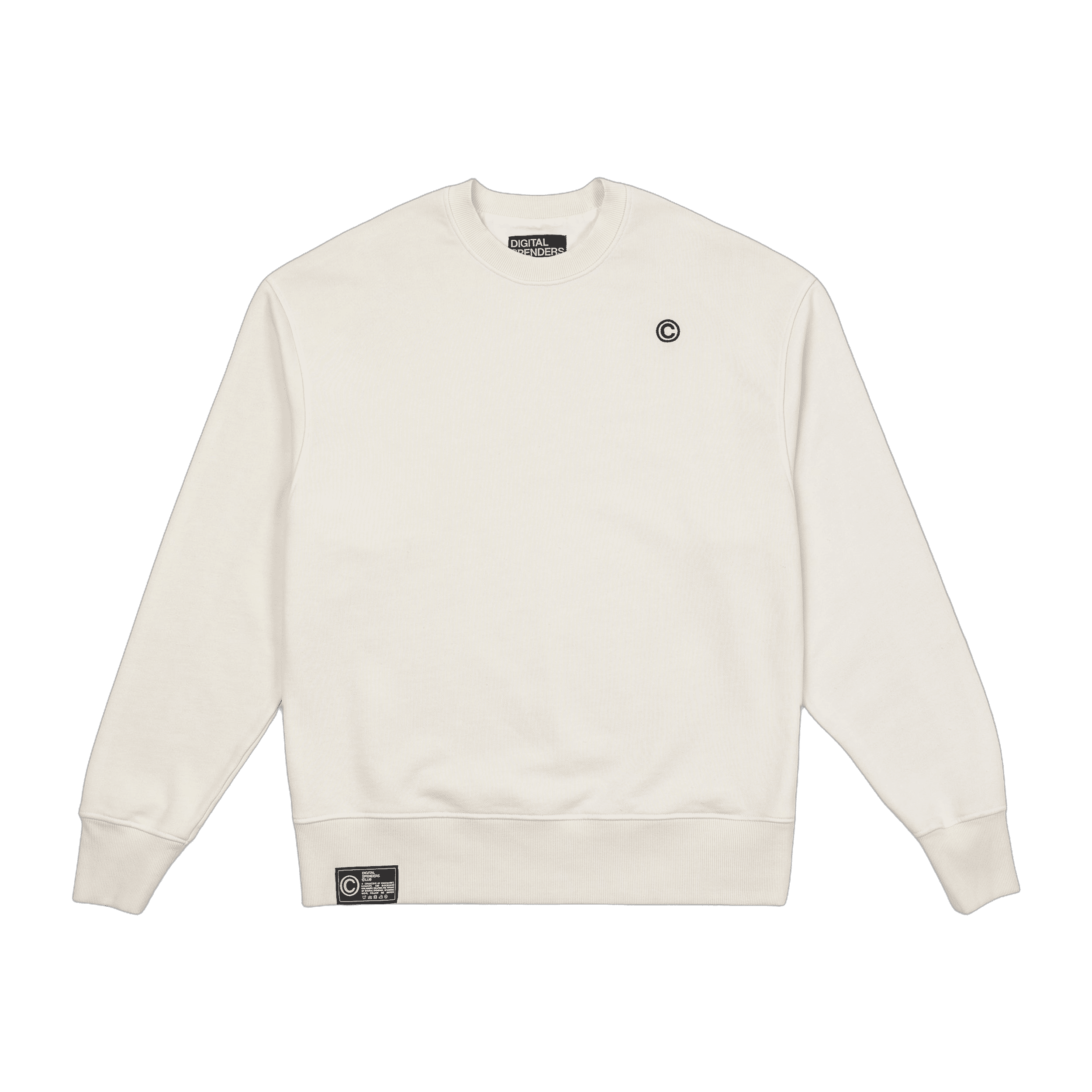 Photo of DSC Embroidered Club Crew | Egret White