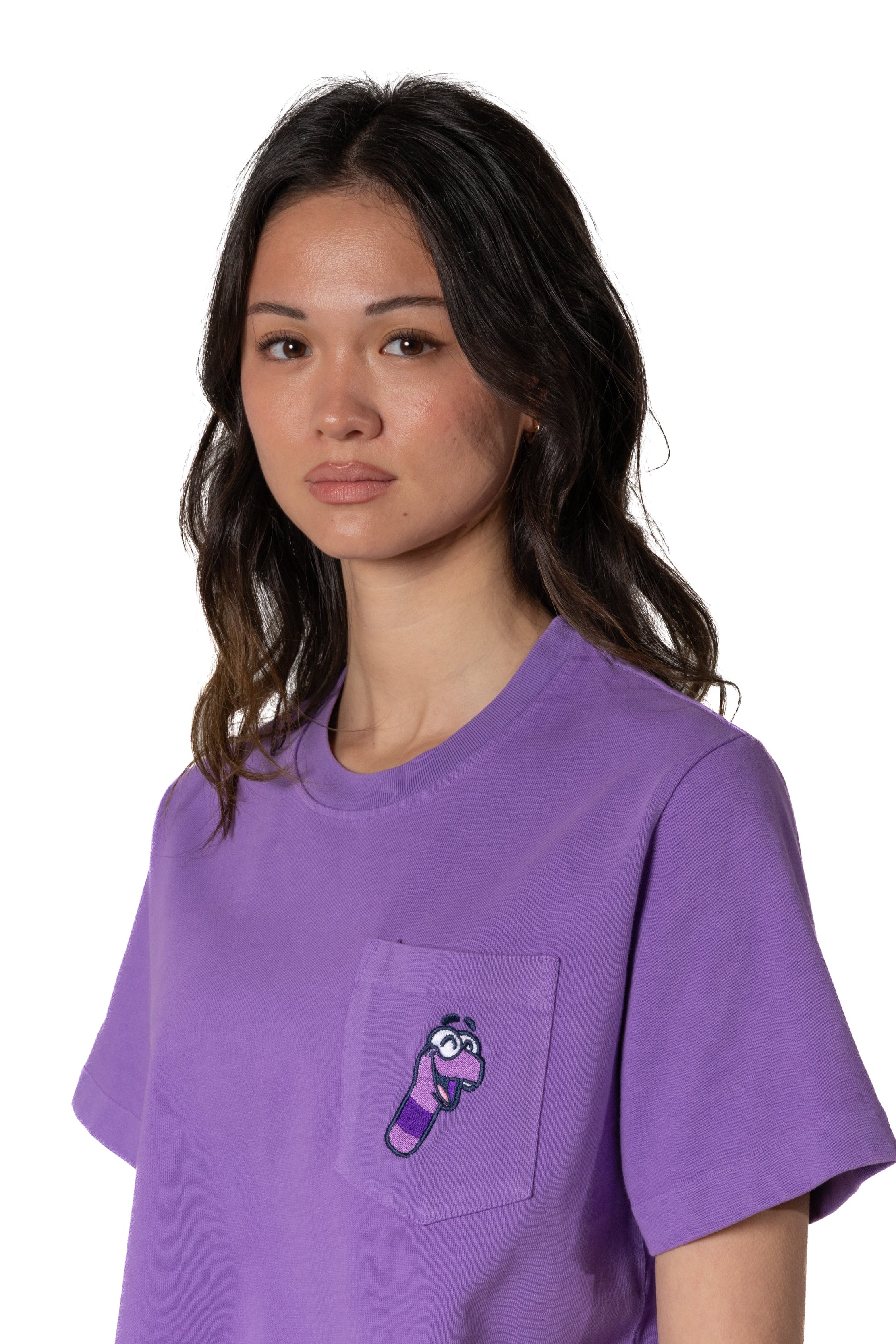 Photo of DSC x Claynosaurz Pocket Tee | Bex Purple