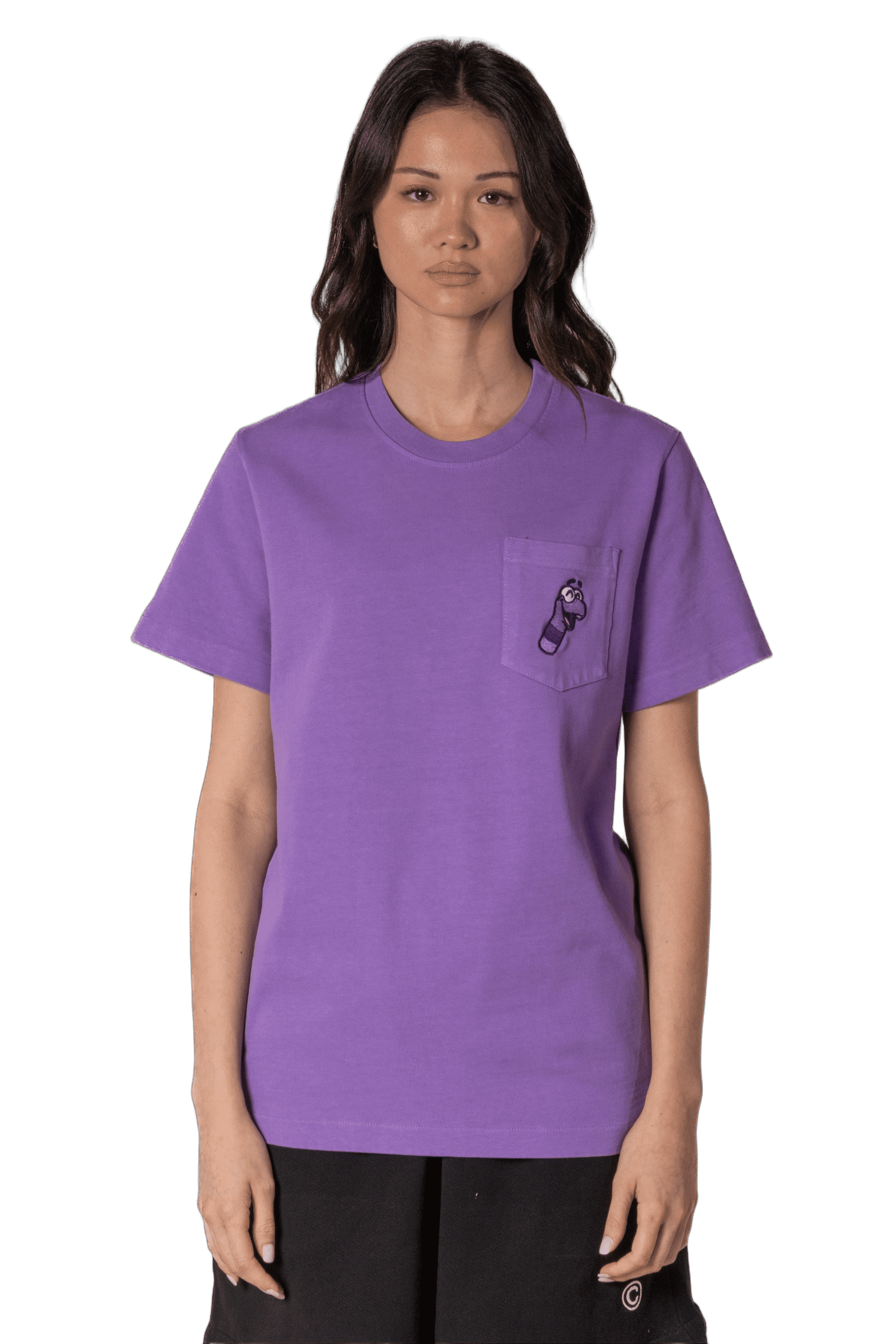 Photo of DSC x Claynosaurz Pocket Tee | Bex Purple