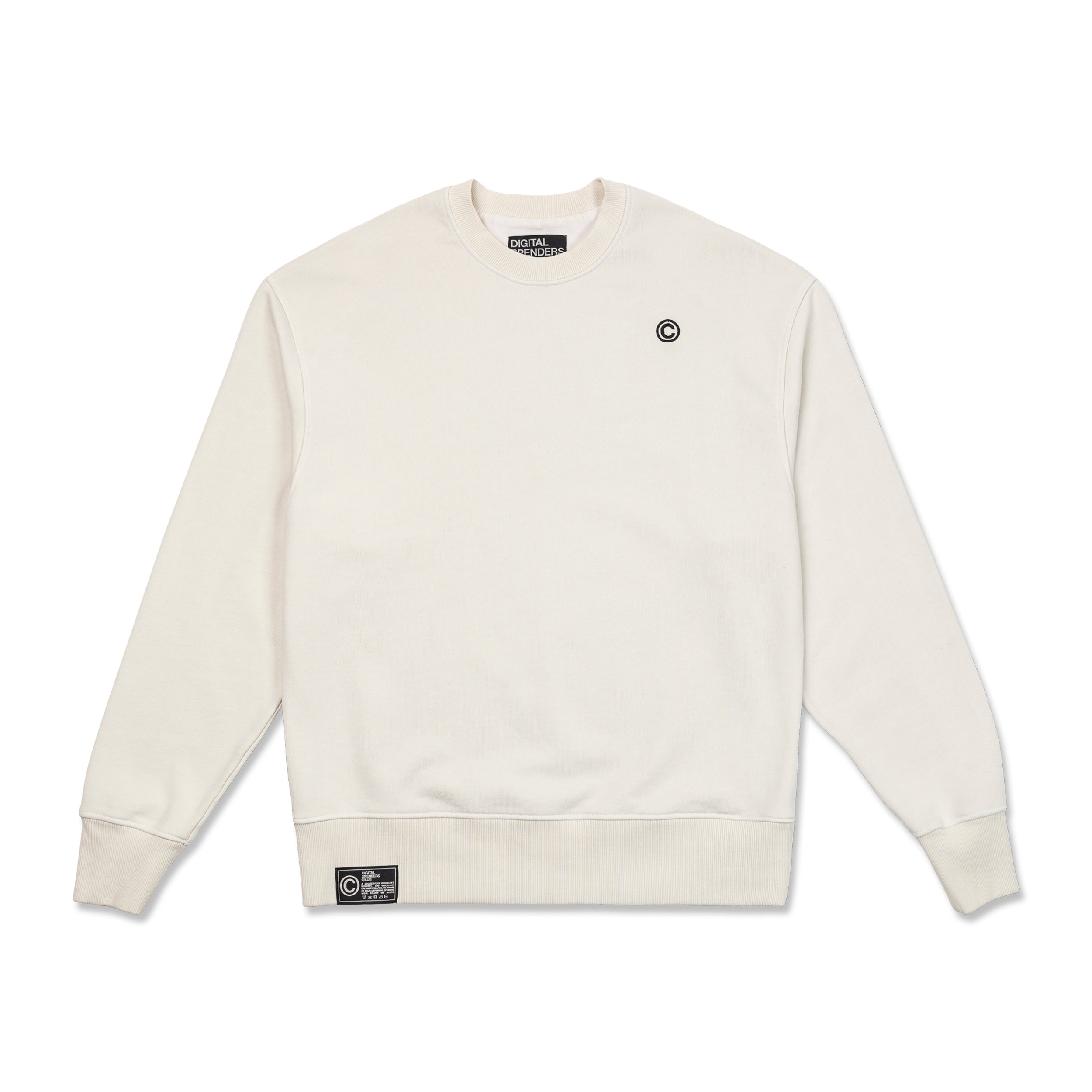 Photo of DSC Embroidered Club Crew | egret white